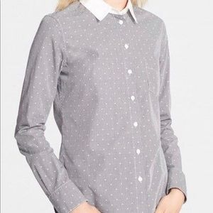 Band Of Outsiders Contrast Collar Easy Shirt